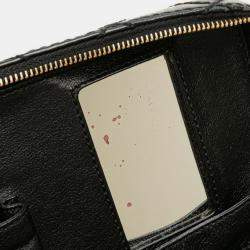 Pre Owned حقيبة شانيل سلسلة ماتلاس كوكو مارك سوداء جلد فانتيتي