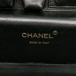 Pre Owned حقيبة شانيل سلسلة ماتلاس كوكو مارك سوداء جلد فانتيتي