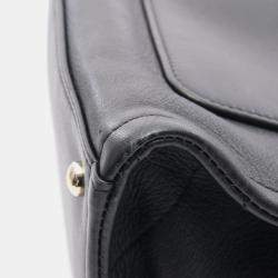 مملوكة مسبقًا Chanel Coco Mark Shoulder Bag Leather Black