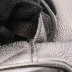 Pre Owned Chanel Matelasse Backpack Leather Silver