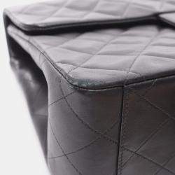 مملوكة مسبقًا Chanel Deca Matelasse 34 Black Lambskin Leather Shoulder Bag