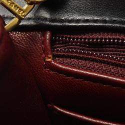 Pre Owned Chanel Matelasse Diana Flap Shoulder Bag Lambskin (Sheepskin) Black