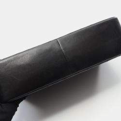 Pre Owned Chanel Matelasse Diana Flap Shoulder Bag Lambskin (Sheepskin) Black