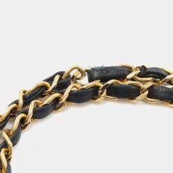 مملوكة مسبقًا Chanel Matelasse Double Flap Shoulder Bag In Lambskin Leather Black