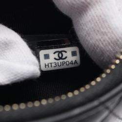 مملوكة مسبقًا حقيبة شانيال ماتلاس جلد أسود كتف