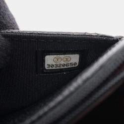 مملوكة مسبقًا حقيبة كتف شانيل ماتيلاسيه جلد عجل أسود