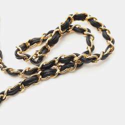 مملوكة مسبقًا حقيبة كتف شانيل ماتلاس فلاب واحدة جلد الفخذ أسود