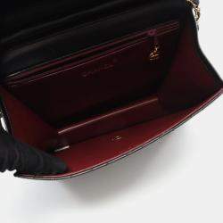 مملوكة مسبقًا حقيبة كتف شانيل ماتلاس فلاب واحدة جلد الفخذ أسود