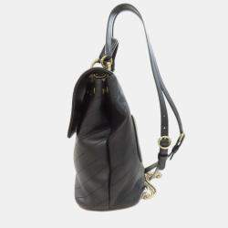 Pre Owned حقيبة ظهر شانيل كوكو مارك V-ستيتش جلد عجل