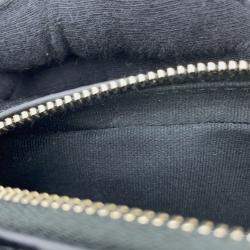 Pre Owned Chanel Chain Shoulder Bag Matelasse Coco Mark Clutch Lambskin Black And White