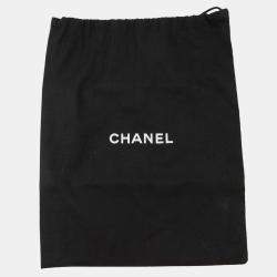 Pre Owned Chanel Chain Shoulder Bag Matelasse Coco Mark Clutch Lambskin Black And White