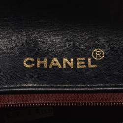 Pre Owned Chanel Matelasse Diana Flap Shoulder Bag Lambskin (Sheepskin) Black