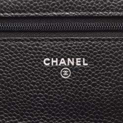 Pre Owned حقيبة كتف شانيل ماتلاسي جلد العجل أسود