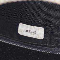 Pre Owned Chanel Triple Coco Mark Shoulder Bag Caviar Skin (Grained Calf) Black