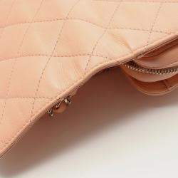 Pre Owned حقيبة كتف شانيل ماتلاسي جلد العجل وردية اللون