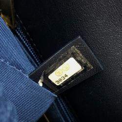 Pre Owned Chanel Mouton Matelasse Chanel19 2-Tone Chain Shoulder Handbag Mouton Women'S Blue