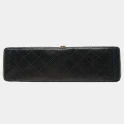 مملوكة مسبقًا Chanel Coco Mark Deca Matelasse 34 Crossbody Chain Shoulder Bag In Black Leather