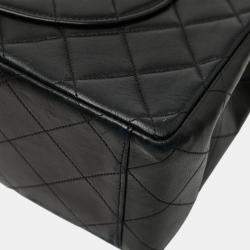 مملوكة مسبقًا Chanel Coco Mark Deca Matelasse 34 Crossbody Chain Shoulder Bag In Black Leather