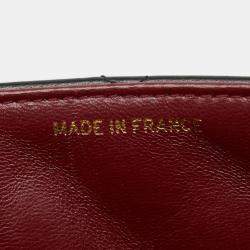 مملوكة مسبقًا Chanel Coco Mark Deca Matelasse 34 Crossbody Chain Shoulder Bag In Black Leather