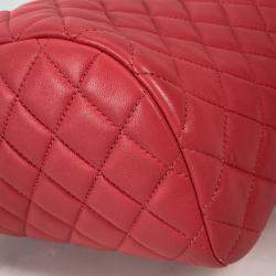 مملوكة مسبقًا Chanel Cc Coco Mark Matelasse Quilted Backpack In Lambskin Pink