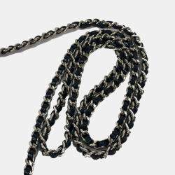 مملوكة مسبقًا Chanel  Quilted Cc Matelasse Coco Mark Chain Wallet Shoulder Bag Long Caviar Skin Black