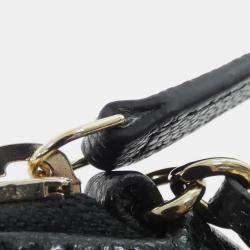 Pre Owned حقيبة كلتش شانيال خط كلاسيكي خالد سلسلة