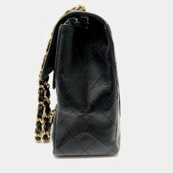 مملوكة مسبقًا Chanel Double Chain Deca Matelasse 34 2-Way Bag Shoulder Leather Black