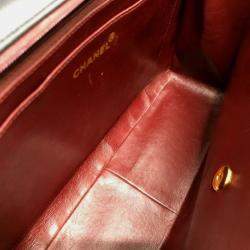 مملوكة مسبقًا Chanel Double Chain Deca Matelasse 34 2-Way Bag Shoulder Leather Black