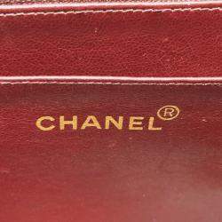 مملوكة مسبقًا حقيبة كتف شانيل سلسلة مزدوجة دكا مارك كوكو ماتيلساي 34 جلد الخروف سوداء