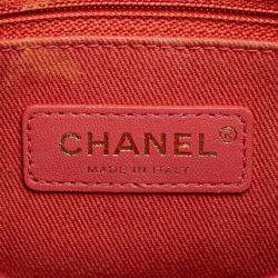 Pre Owned حقيبة شانيل ماتيلسي سي سي لوجو حقيبة يد/كتف باللون الوردي من جلد الكافيار