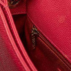 Pre Owned حقيبة شانيل ماتيلسي سي سي لوجو حقيبة يد/كتف باللون الوردي من جلد الكافيار