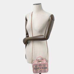 Pre Owned حقيبة شانيل سي سي فيليغري قماش تويد فانيتي سلسلة صغيرة للكتف