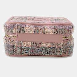 Pre Owned حقيبة شانيل سي سي فيليغري قماش تويد فانيتي سلسلة صغيرة للكتف