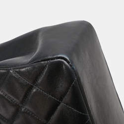 مملوكة مسبقًا Chanel Matelasse Coco Mark Handbag With Top Handles Black Lambskin