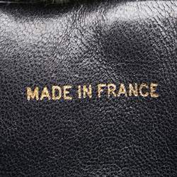 Pre Owned حقيبة كتف شانيل سلسلة مارك كوكو مادوموازيل جلد كافيار أسود