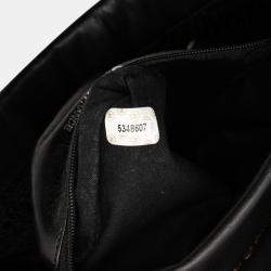 مملوكة مسبقًا Chanel Black CC Crochet Raffia Chain Tote