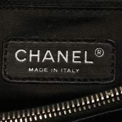 Pre Owned حقيبة يد شانيل "غراند شوبر" جلد كافيار أسود مبطن