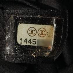 Pre Owned حقيبة يد شانيل "غراند شوبر" جلد كافيار أسود مبطن