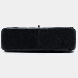 Pre Owned Chanel Black Jumbo Classic Caviar Double Flap