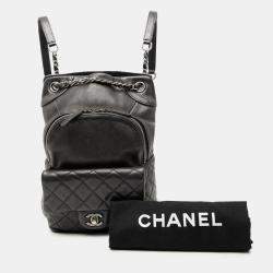 مملوكة مسبقًا حقيبة ظهر شانيل بك كاف سكين دروسترينغ طيات حبل صغيرة