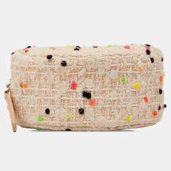 مملوكة مسبقًا حقيبة شانيـل دائرية بني مبطن تويد كروس بودي