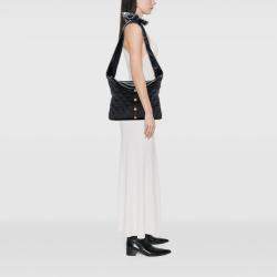 Pre Owned Chanel Black Quilted Lambskin Girl Shoulder Bag