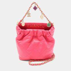 مملوكة مسبقًا Chanel Matelasse Shoulder Bag Leather Pink