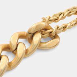 Pre Owned Chanel Matelasse Small Hobo Bag Shoulder Lambskin Sheepskin Yellow