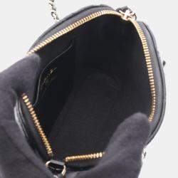 مملوكة مسبقًا Chanel Matelasse Shoulder Bag Lambskin Leather Black