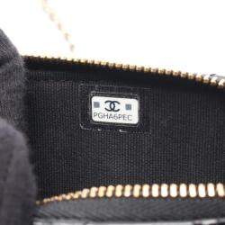 مملوكة مسبقًا Chanel Matelasse Shoulder Bag Lambskin Leather Black