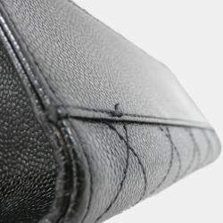 Pre Owned حقيبة شانيل جلد أسود