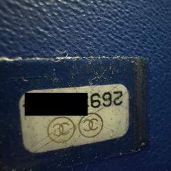 مملوكة مسبقًا Chanel Coco Mark Cc Filigree Vanity Bag Tricolor Shoulder Caviar Leather Red