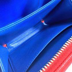 مملوكة مسبقًا Chanel Coco Mark Cc Filigree Vanity Bag Tricolor Shoulder Caviar Leather Red