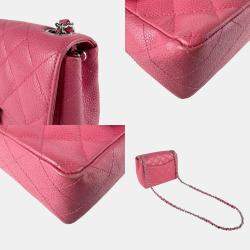 مملوكة مسبقًا Chanel Matelasse Shoulder Bag In Caviar Leather Pink